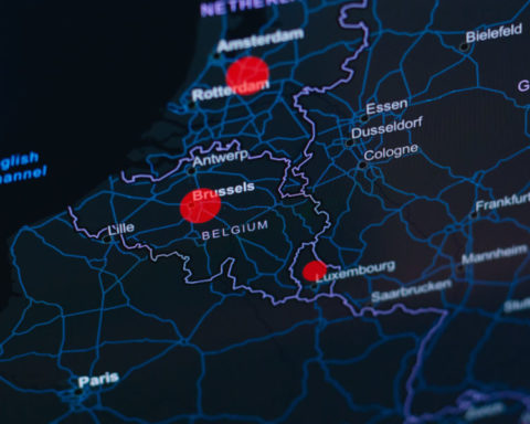 A map of Belgium